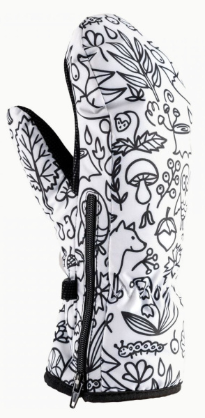 Варежки Viking Motiv + Маркеры (; 4 (14-15см); White (Nature Print))